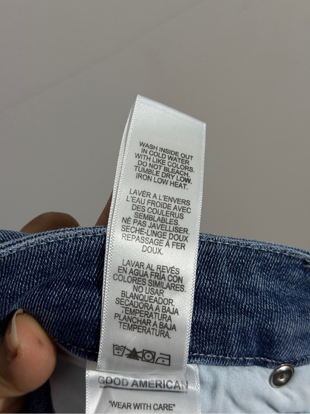 Good American Good Waist Jeans Womens 16 Exposed Zip Skinny Organic Cotton - Picture 9 of 10